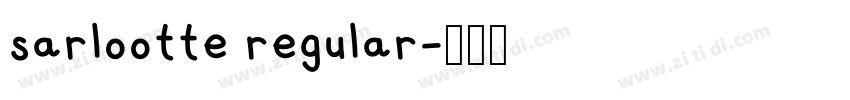 sarlootte regular字体转换